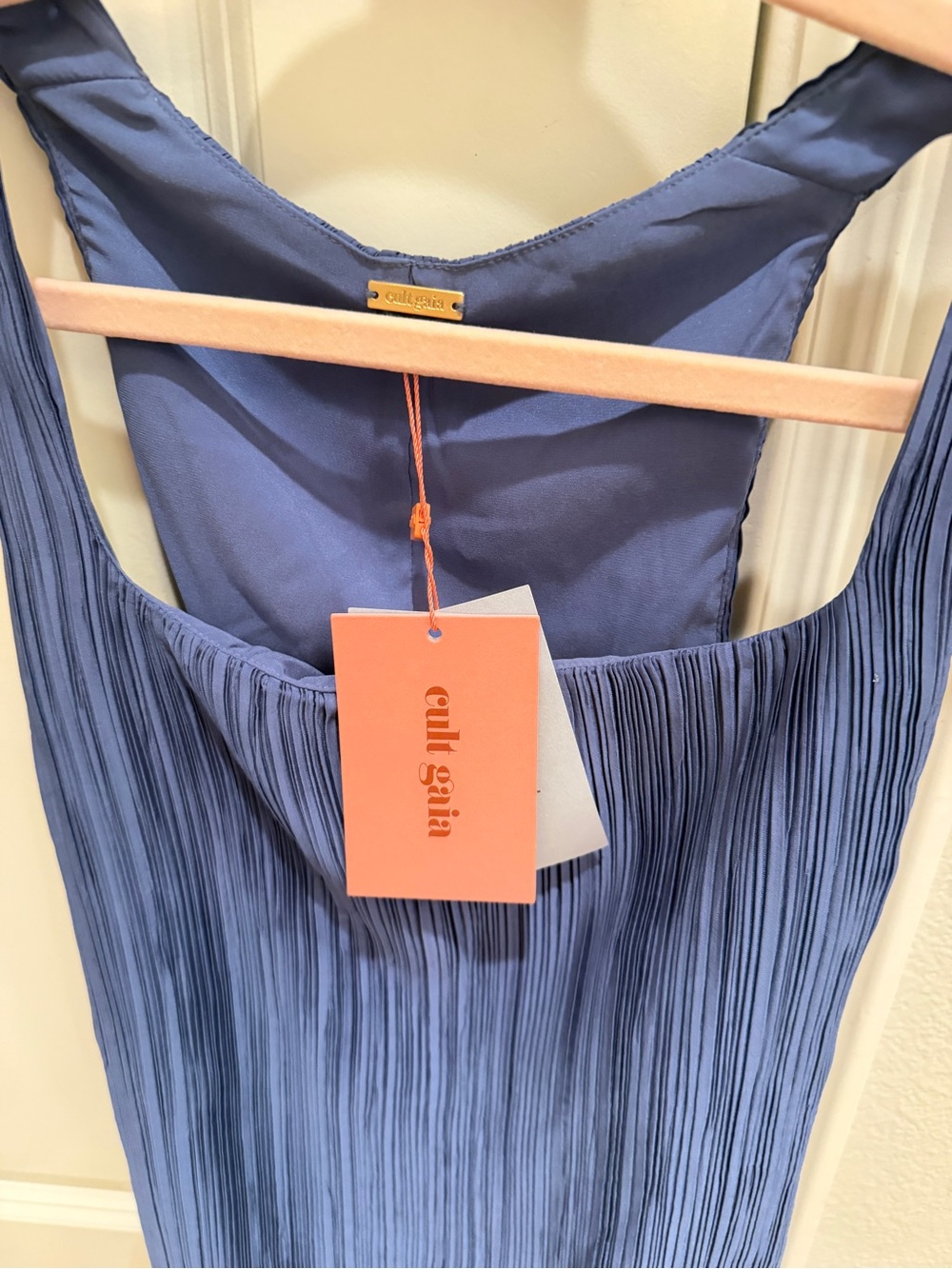 Cult Gaia Plissé Chiffon Mini Dress with Ruffled Hem (NWT!) - Picture 10 of 14